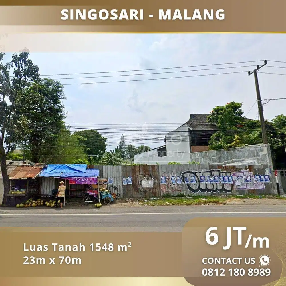 Tanah Area Mondoroko Singosari Malang Samping Kantri Resto