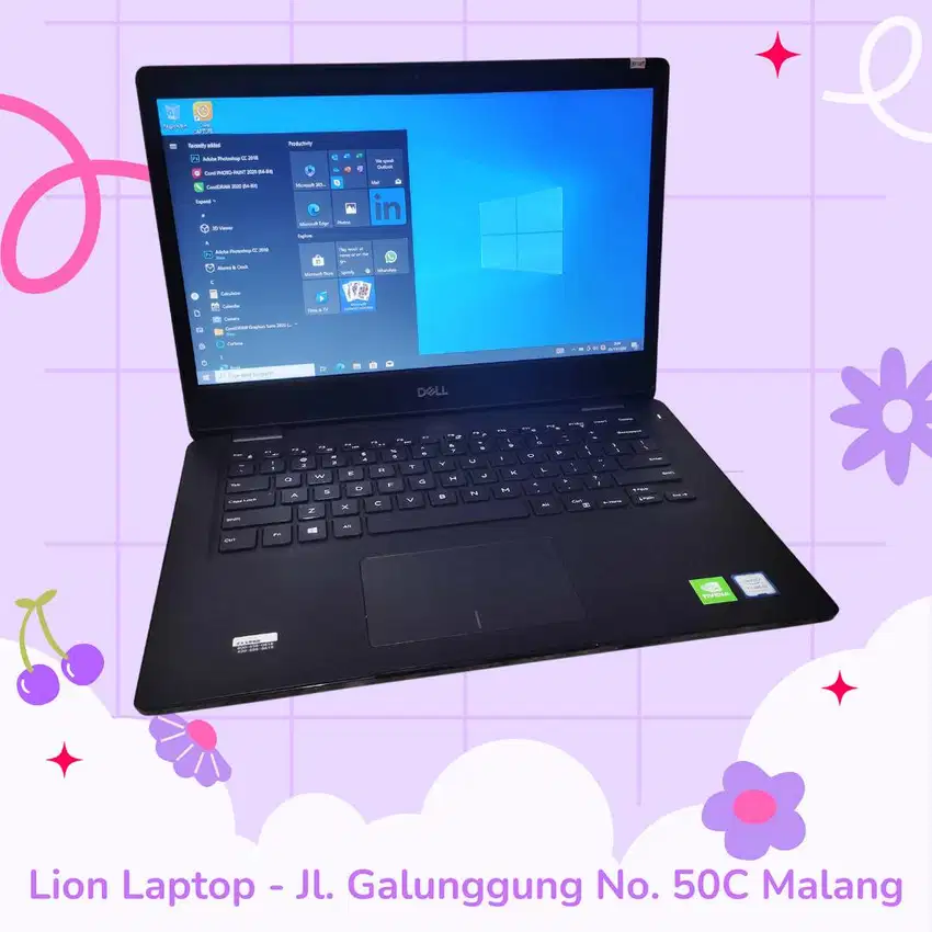 Gaming/Editing Double VGA Core i5 Gen 8 RAM 8GB SSD Dell Latitude 3400
