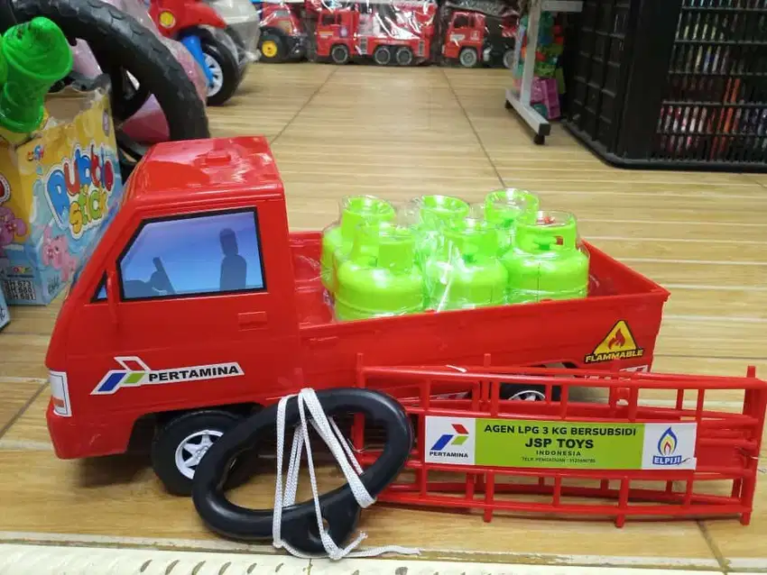 mainan anak pick up pertamina gas