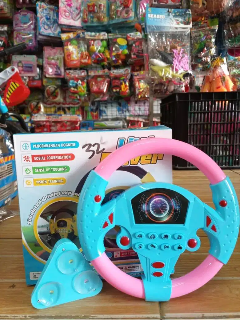 mainan anak stir mobil baterai ada suara