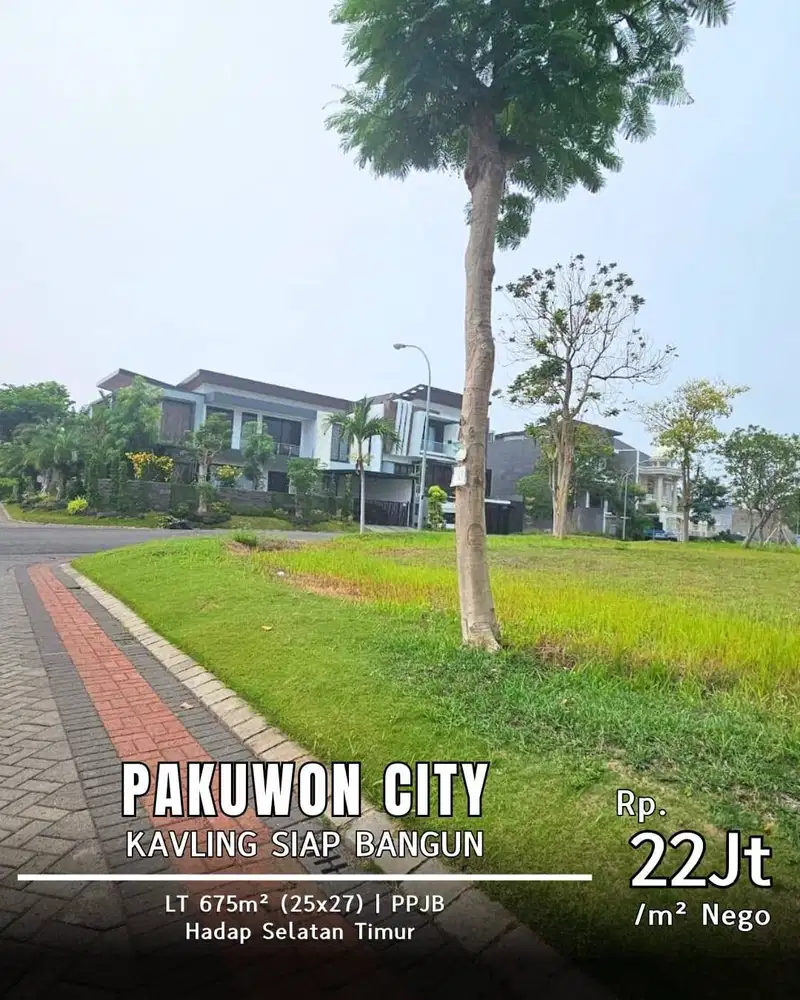 Dijual Tanah Kavling Pakuwon City Imperial Beach Raya Boulevard