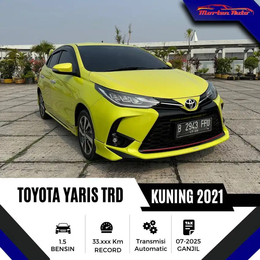 Toyota Yaris TRD AT 2021 km 33 ribuan