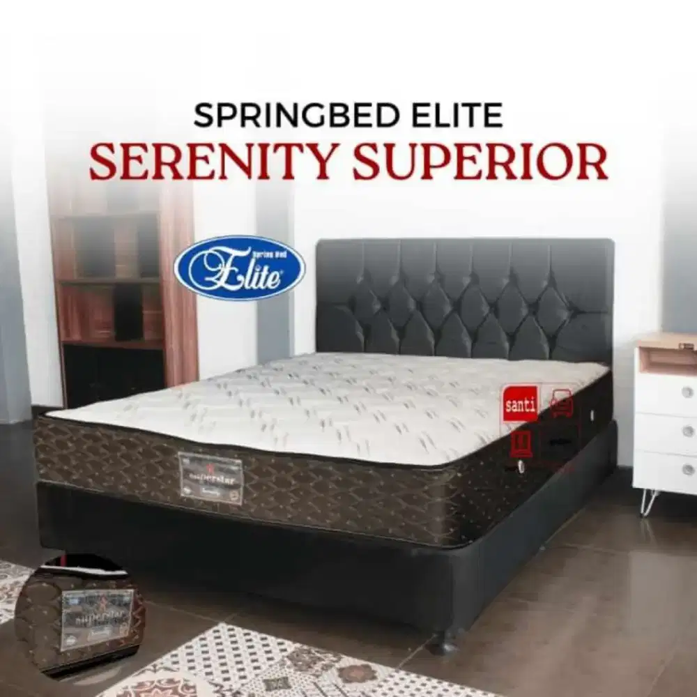 1Set springbed elite & dipan sandaran 160*200