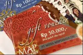 Terima Voucher MAP / Sondexo dengan Uang Cash/Transfer
