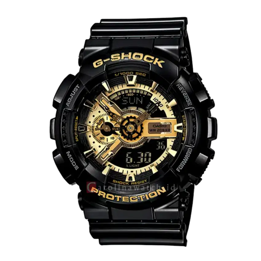 Casio G-Shock GA-110GB-1AER Black And Gold Digital Analog Dial Black