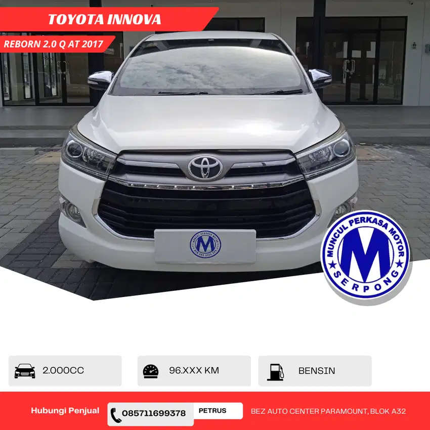 [SERVICE RECORD] Toyota Innova Reborn 2.0 Tipe Q Putih NIK 2017