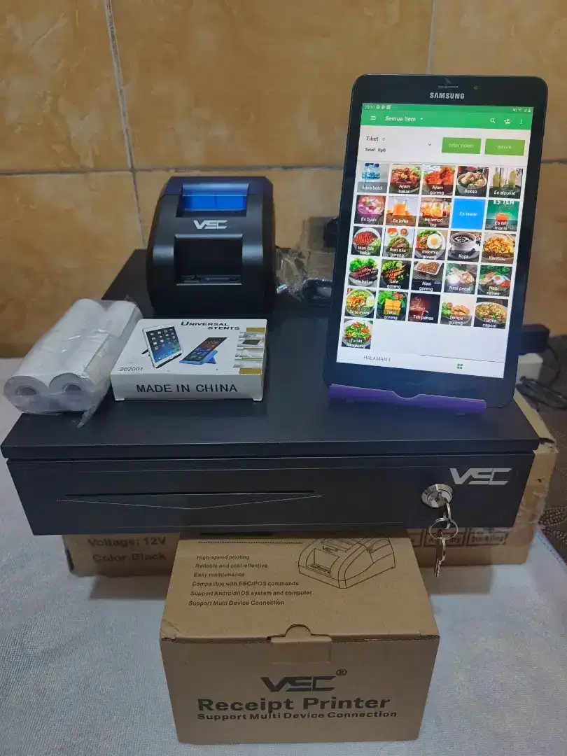 KASIR ANDROID TABLET, SEMUA JENIS USAHA UMKM penjualan online GO-FOOD