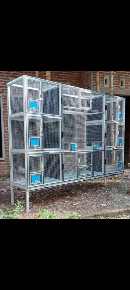 Sangkar ternak burung lovebird, kenari, parkit dll