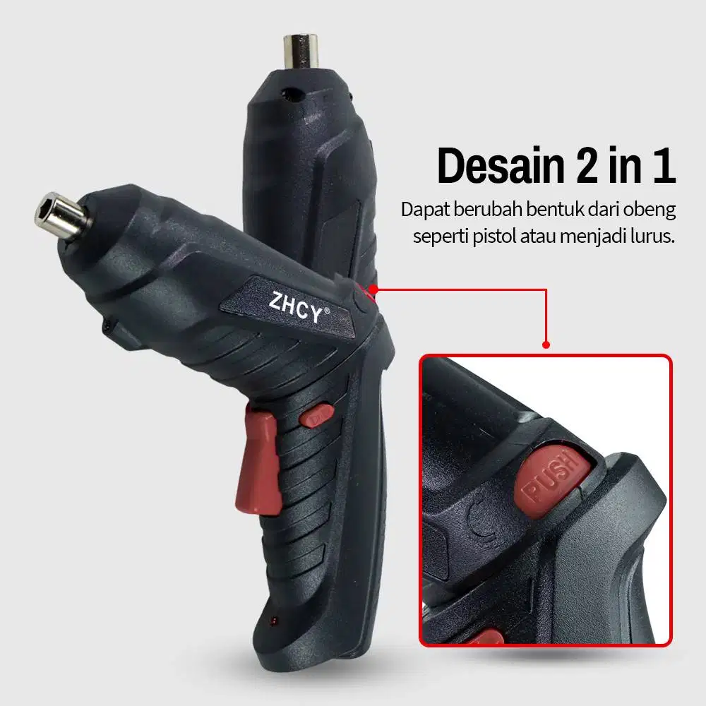 Obeng Listrik Cordless Screwdriver 250RPM 1500mAh