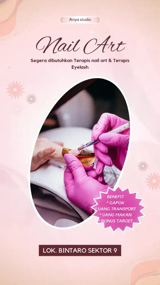 DiCARI TERAPIS EYELASH & NAILS YG BERPENGALAMAN PONDOK AREN, TANGSEL
