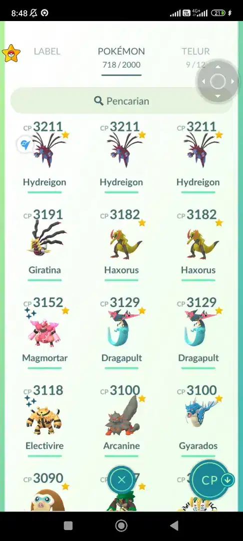 Akun pokemon go level 42