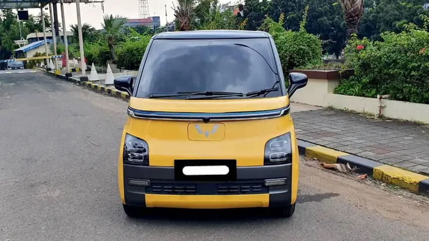 km9rb wuling air ev long range 2023 pakai 2024 kuning tangan pertama