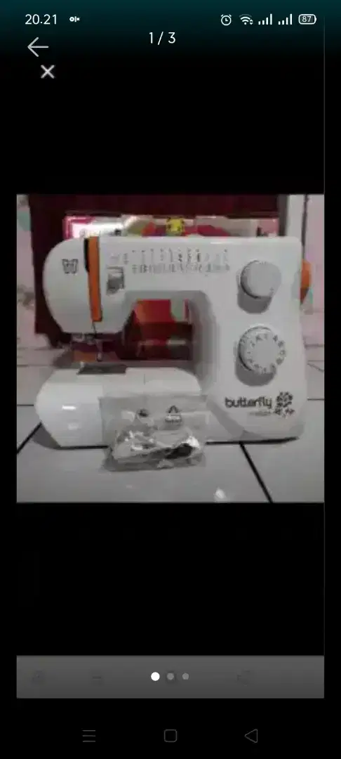 Mesin jahit butterfly 24 macem bisa lobang kancing otomatis