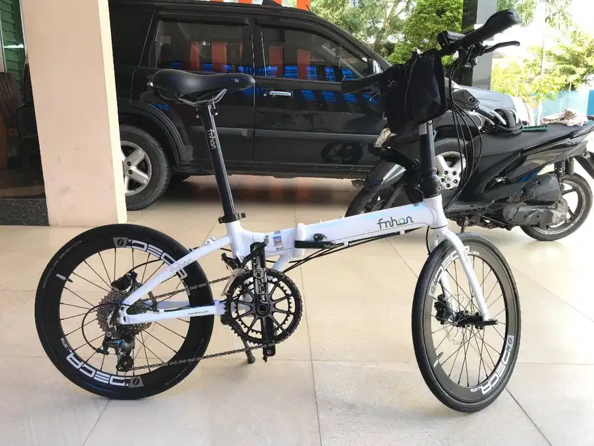 Sepeda Fnhon Carbon 10-Speed, Upgraded Full Spec, Kondisi 99% (Nego)