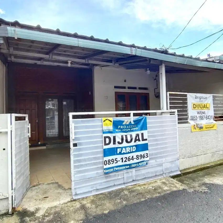 JUAL CEPAT RUMAH TENGAH KOTA BOGOR 2KT 2KM