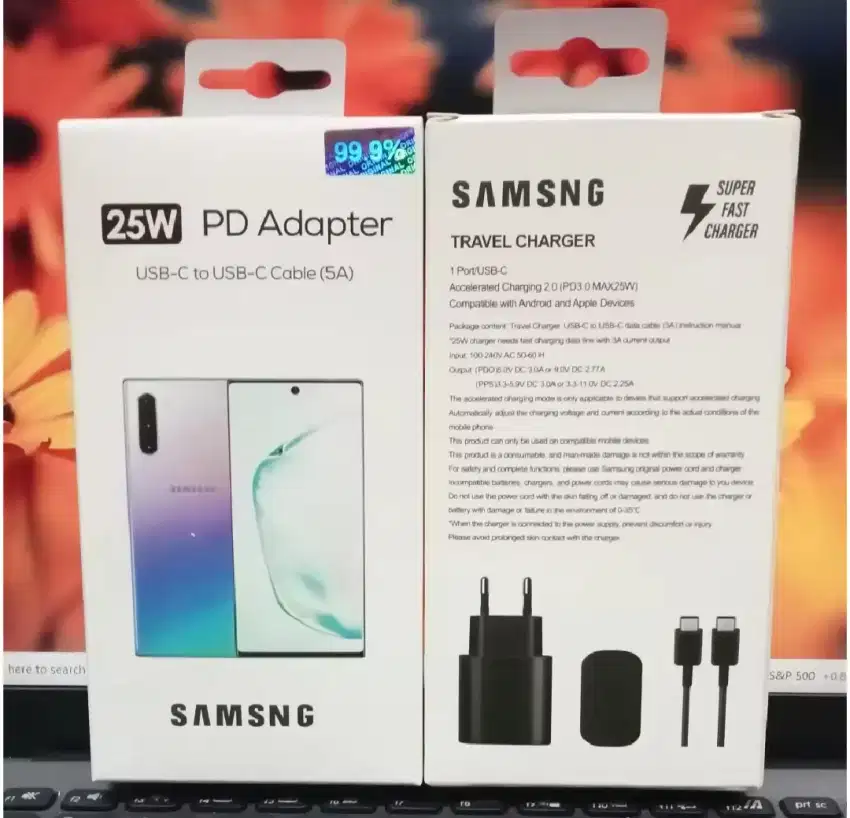 Charger Samsung Note 10 25W Type USB C TO C