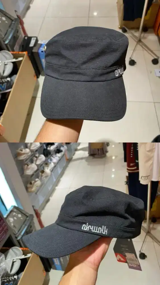 Topi Airwalk unisex Pria Wanita Original Sport Station bucket running