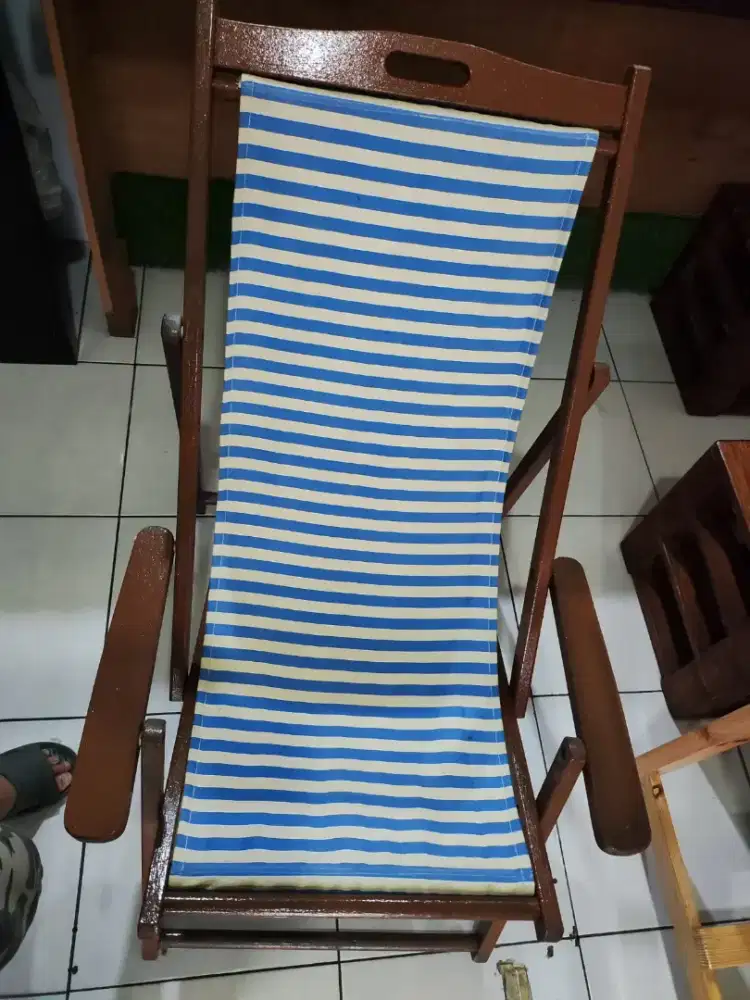 Kursi taman santai cafe pantai