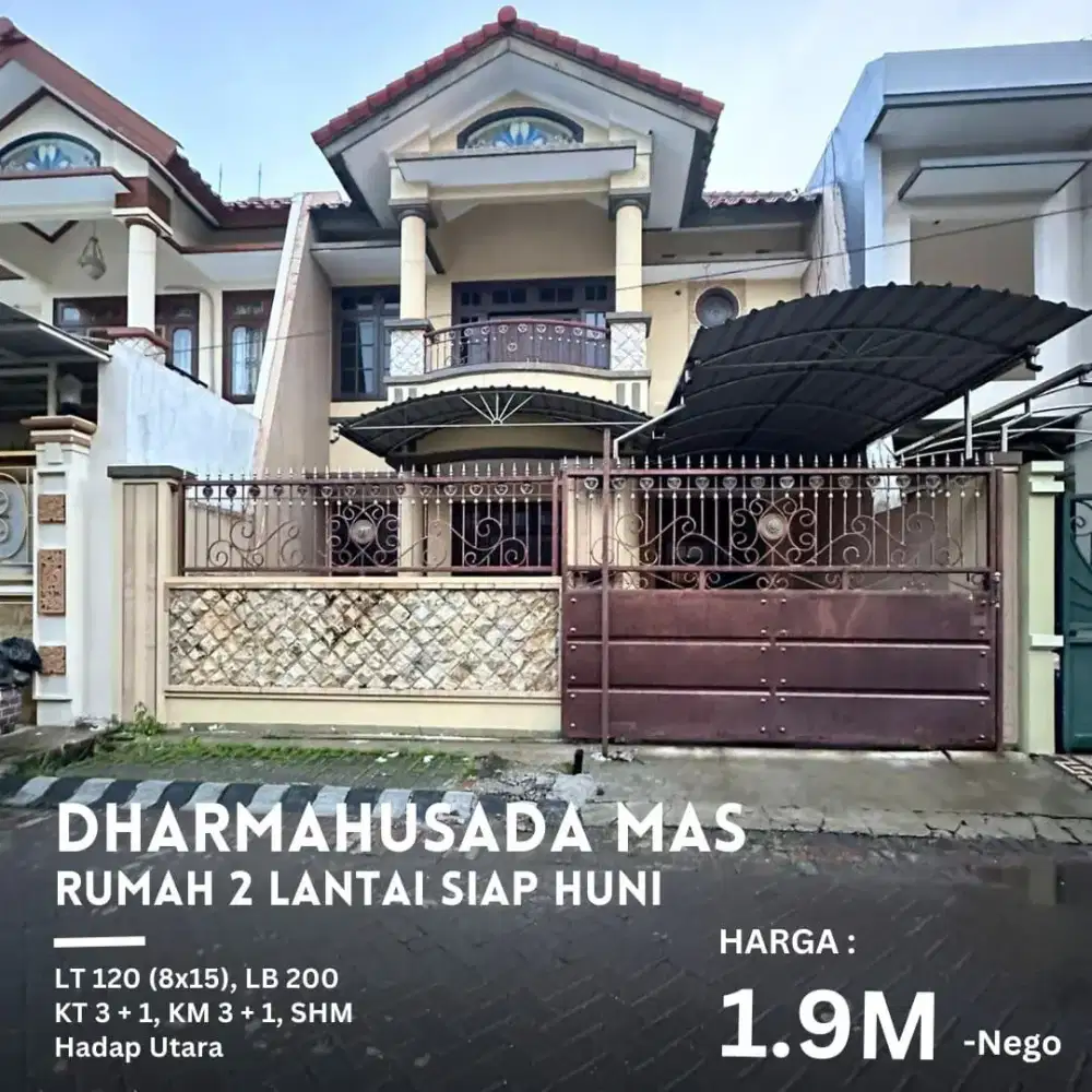 Dijual Rumah Dharmahusada Mas strategis di bawah Appraisal Bank