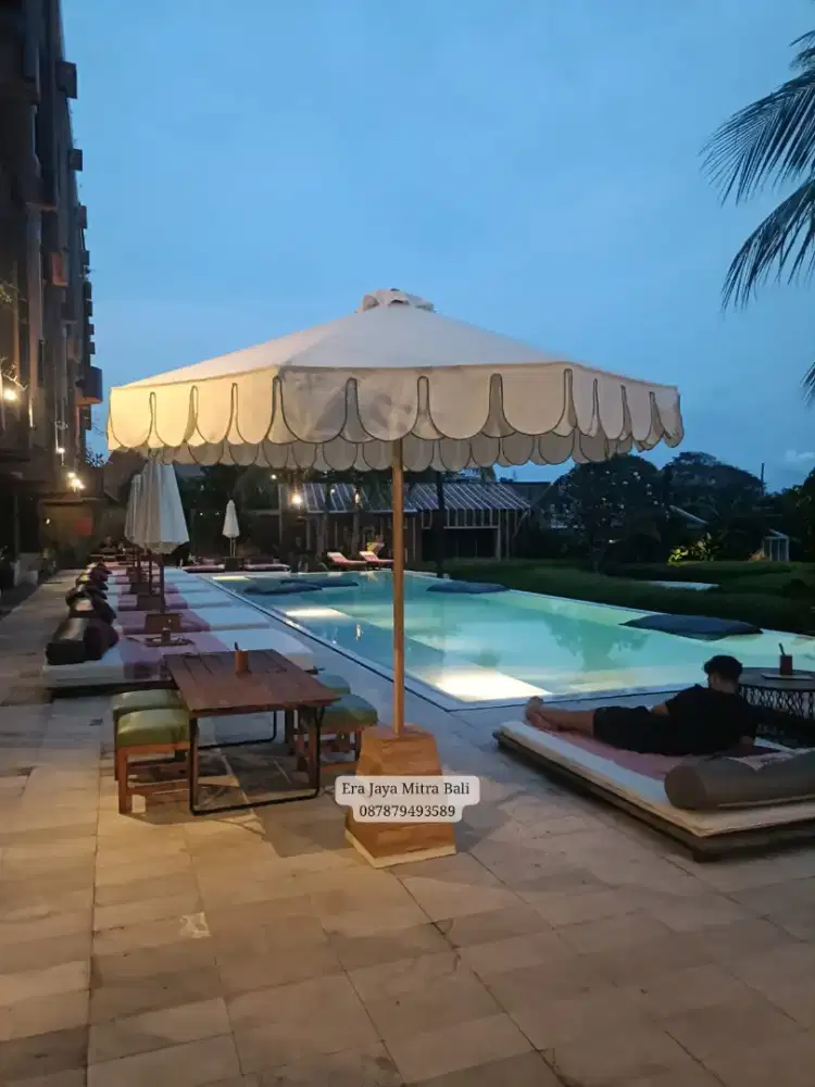 Payung outdoor double renda