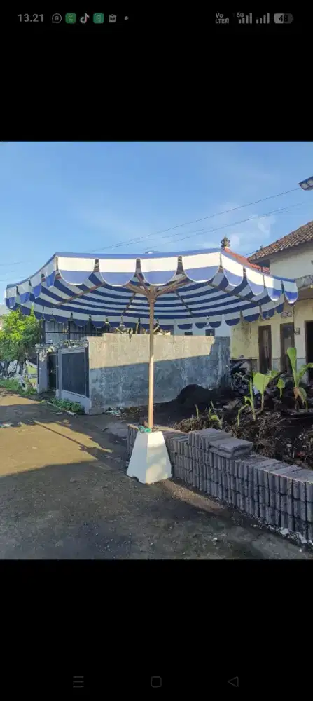 Payung outdoor single renda