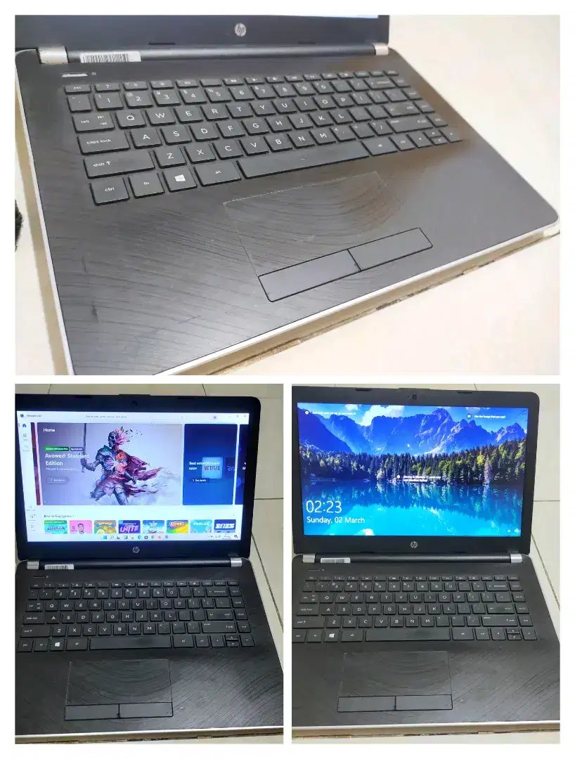 Dijual laptop Hp AMD A9 Ram 8GB DDR4 SSD 256GB Windows 11 siap pakai24