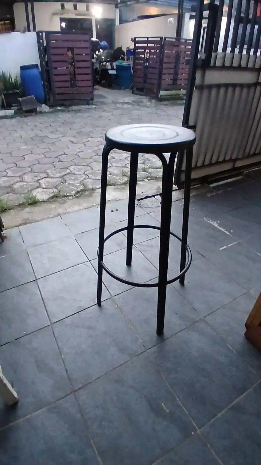 Kursi Bakso Besi Kursi Bar kursi Bulat tinggi 75CM, SUKMAJAYA, DEPOK