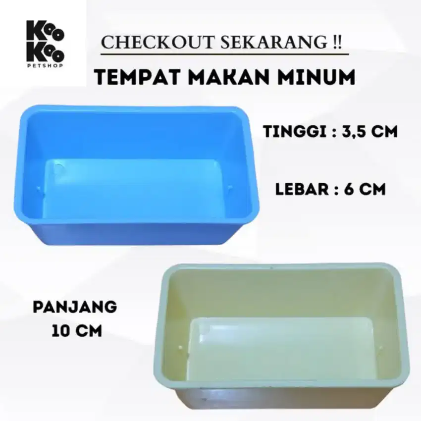 TEMPAT MAKAN MINUM HAMSTER / KELINCI