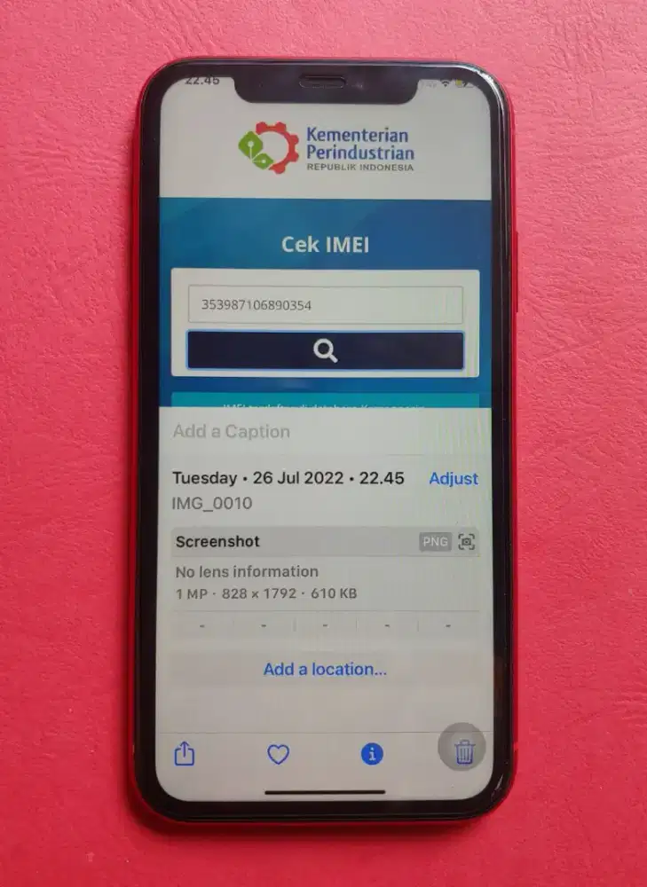 iphone 11 Red 128gb x kemenperin bisa TT 13