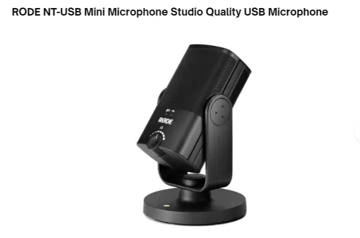RODE NT-USB Mini Microphone Studio Quality USB Microphone