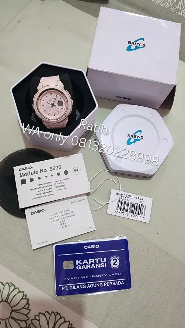 CASIO BABY-G 150FL 4A Merah muda