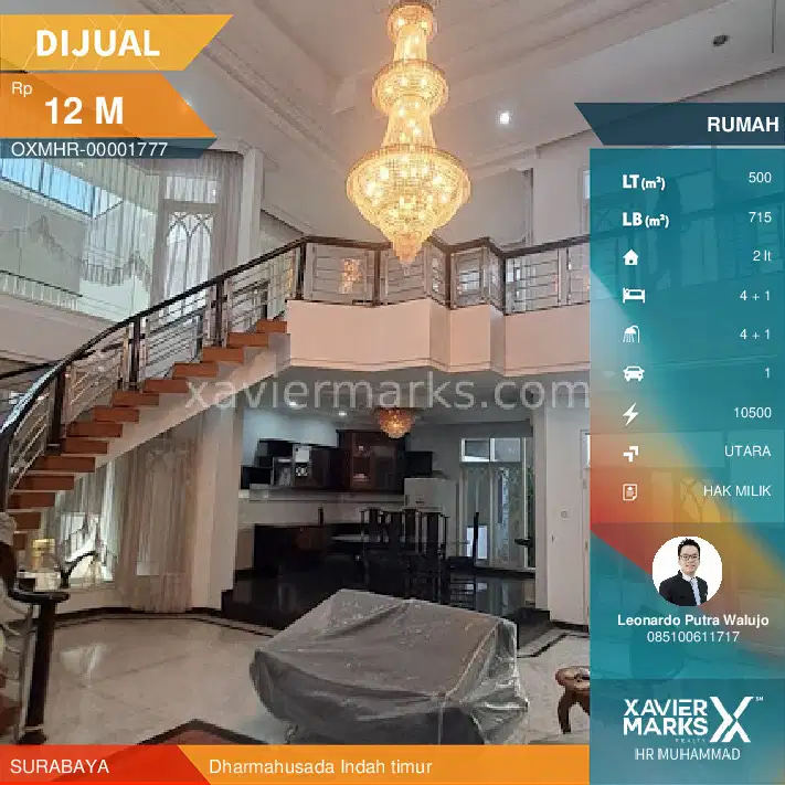 Rumah Dharmahusada Indah 20x25 meter ada 4 kamar tidur 2 menit ke GM