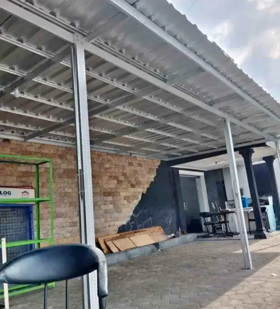 Kanopi Baja Ringan ADI TRUSS Galvalum 4 jam Jadi TANPA DP bisa Nego