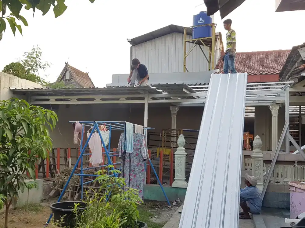 Kanopi Baja Ringan ADI TRUSS Biaya Trjangkau RAPI BrKWALITAS Bisa NEGO