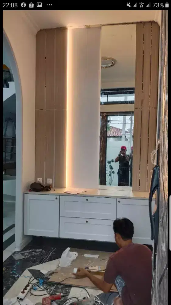 Backdrop penyekat ruangan