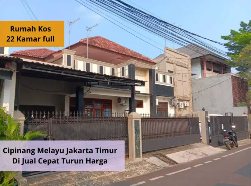 Rumah Kos Murah Turun Harga Cipinang Melayu Jakarta Timur