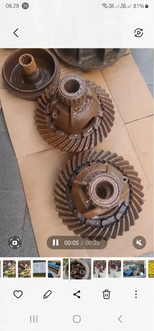 Final gear gigi tengkorak gardan toyota hartop FJ40 2F