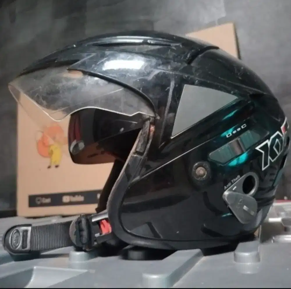Helm ORY KYT black double visor