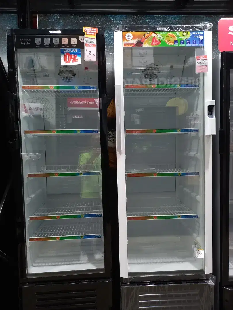 SHOWCASE MEREK SHARP , SANKEN , HAFALE . BISA DI ANGSUR BUNGA 0%