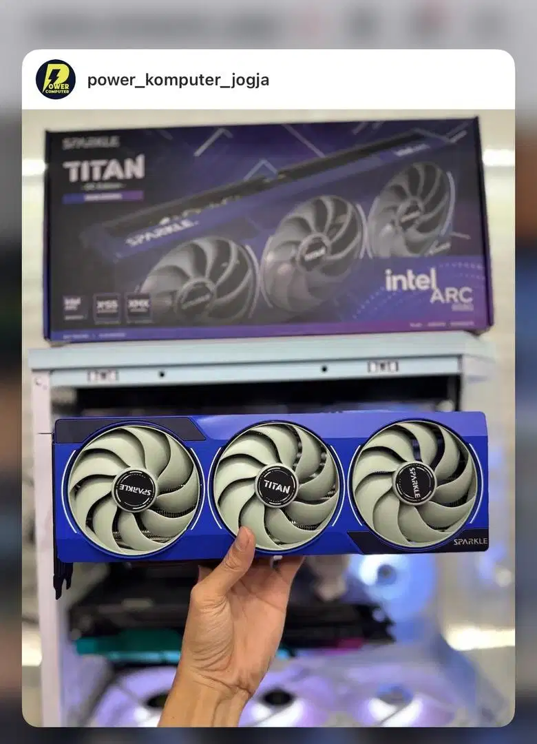 VGA BARU. SALAH BELI. SPARKLE TITAN OC INTEL ARC B850 12GB GDDR6 192BT