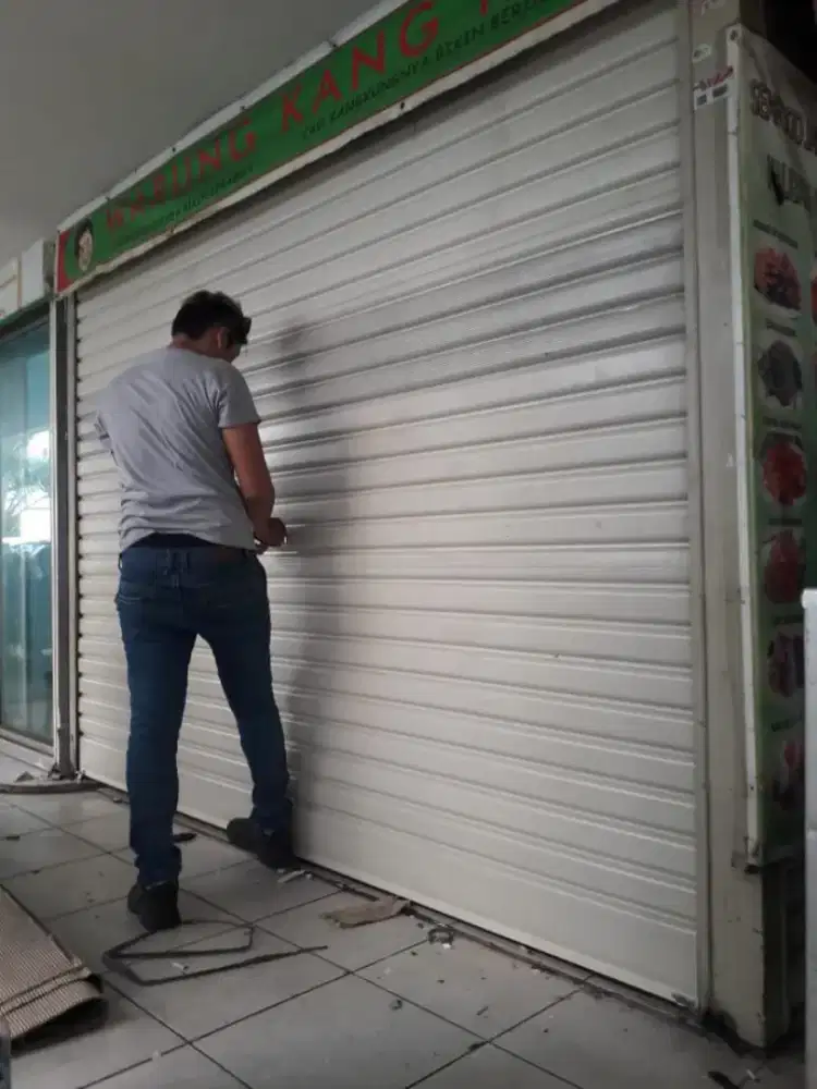 Pintu rolling door, pintu geser folding gate, pintu besi lipat