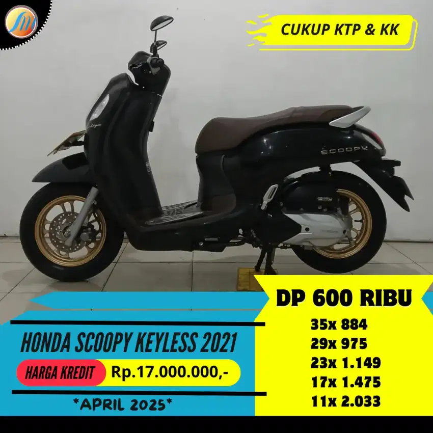 KREDIT DP 600RIBU HONDA SCOOPY KEYLESS 2021 ANGSURAN SANGAT RINGAN