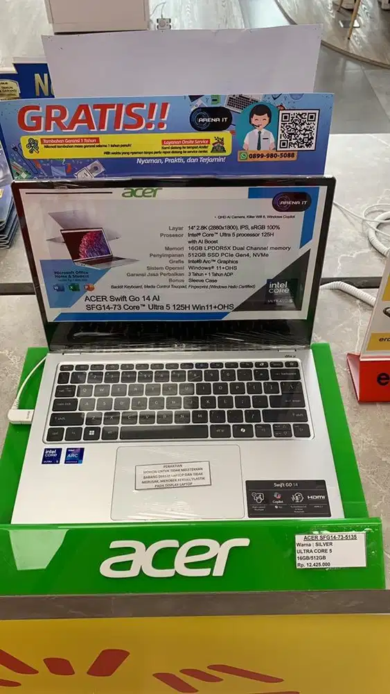 Laptop murah Acer/Asus/lenovo/Hp ACER SFG14-73-5135 U5 16/512 SIL K