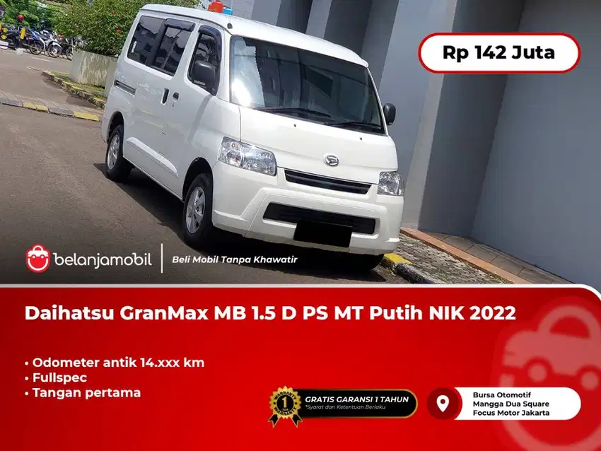 [KM 14RB] Daihatsu Gran Max GranMax MB 1.5 D PS MT Putih 2022/2023