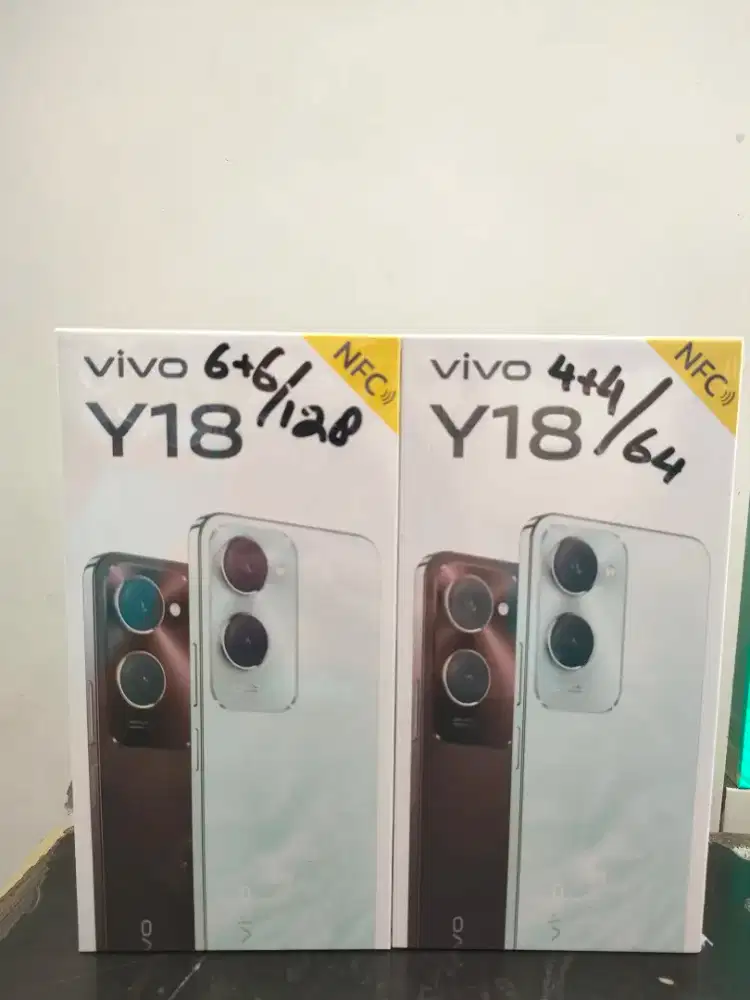 VIVO Y18 NFC RAM 4+4GB/64GB GARANSI RESMI 1 TAHUN