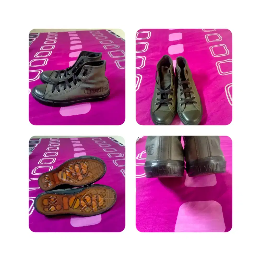 Dijual sepatu second limited edition Converse x the doors clearsole
