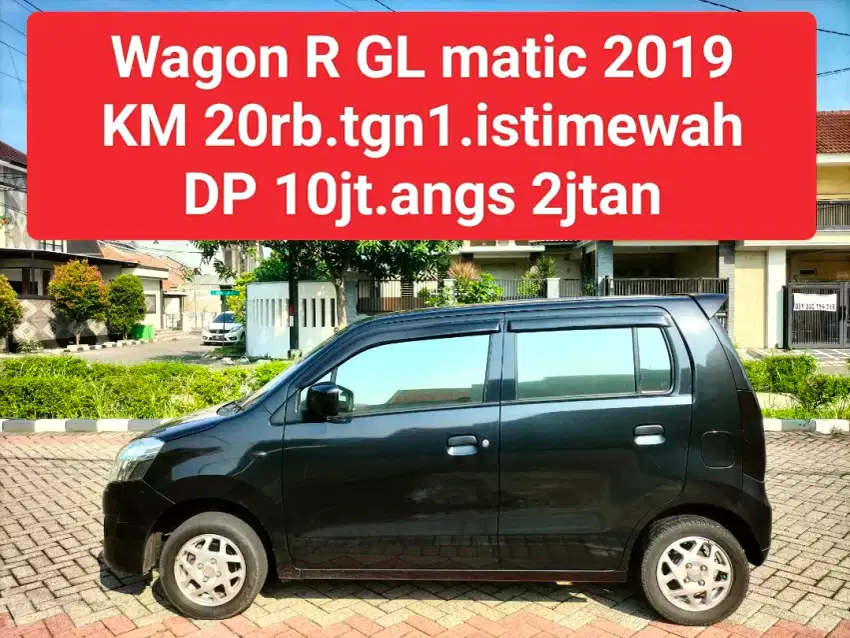Wagon R GL matic 2019,km 20rb.auper istimewa.nyacat jamin kualat.