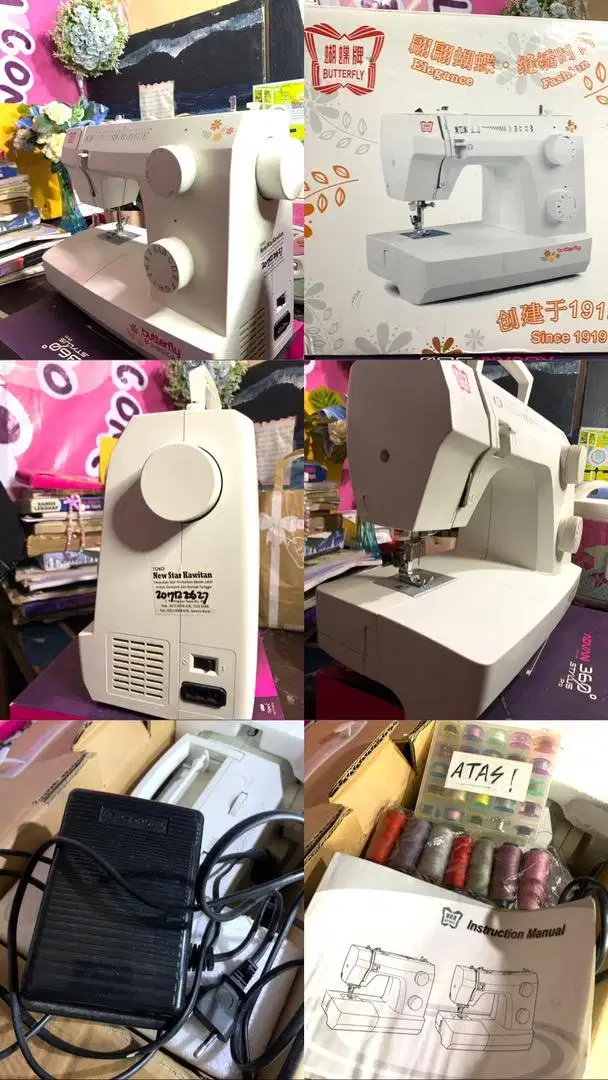 ⚡️FOR SALE⚡️Mesin Jahit Butterfly JH 8530A — Portable & Multifungsi!
