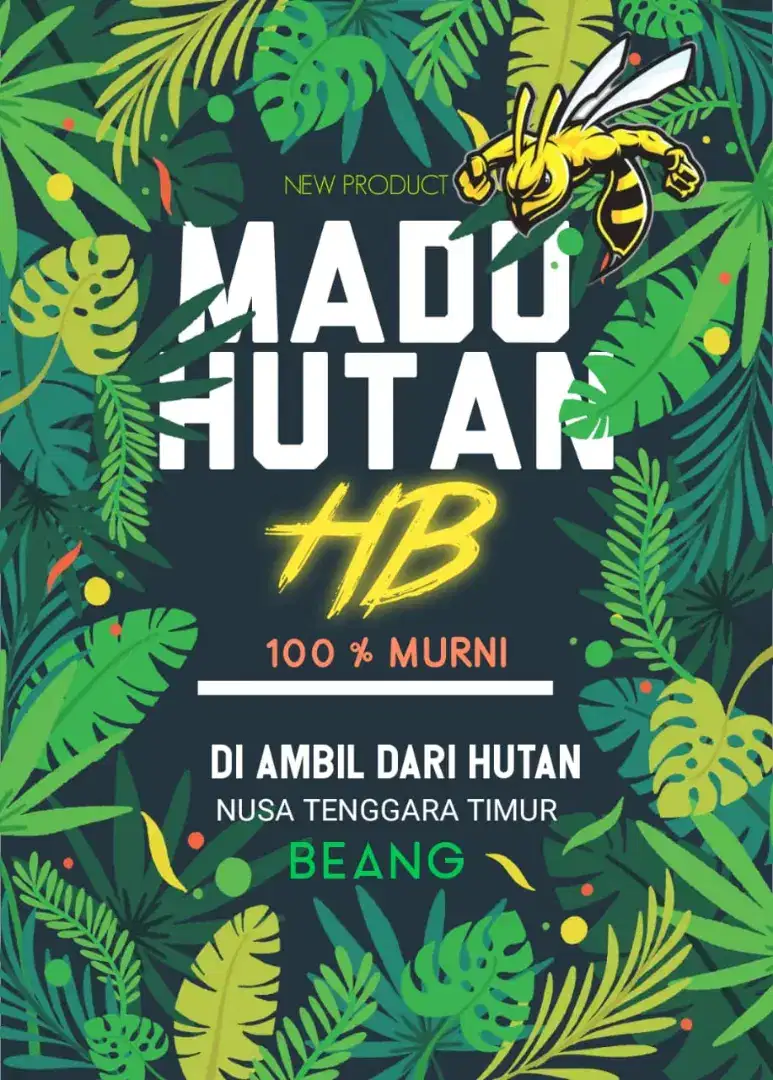 madu hutan HB 100% murni ntt beang