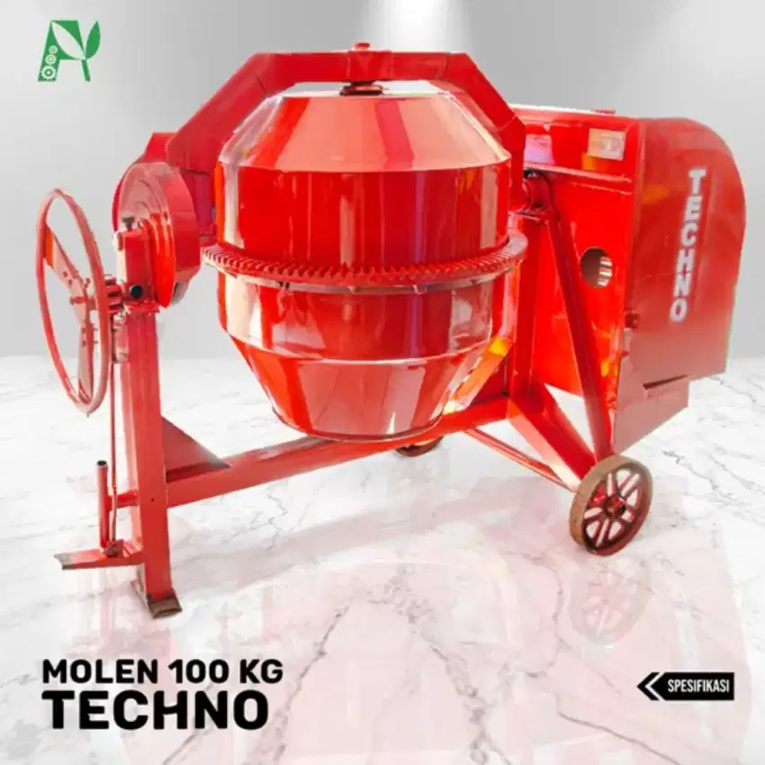 Molen 100kg 1000 liter komplit diesel 10pk siap pakai